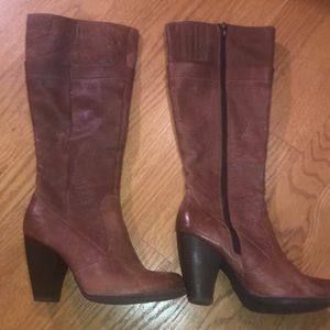 b.o.c heeled leather boots